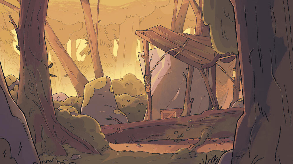 Shack in the woods