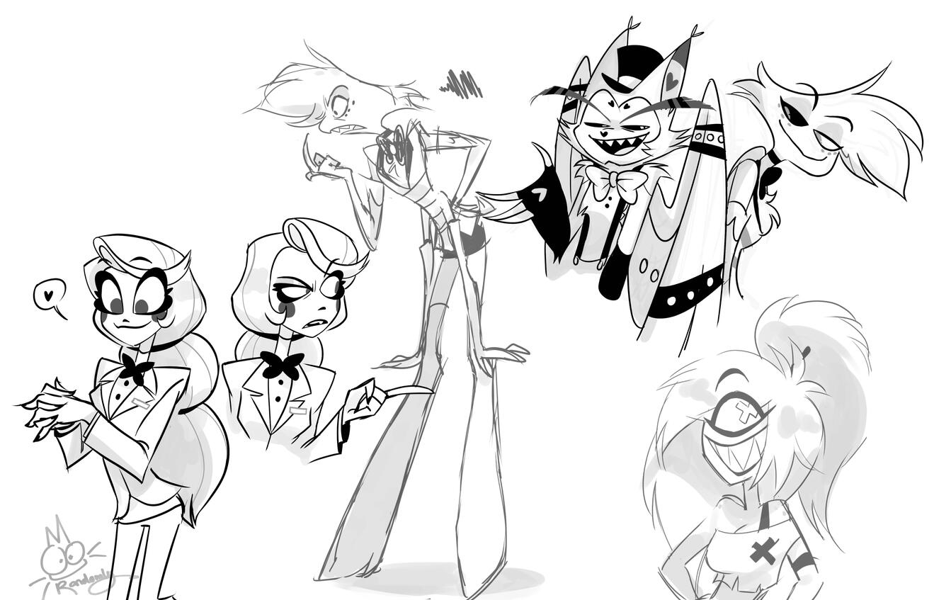 Hazbin style study